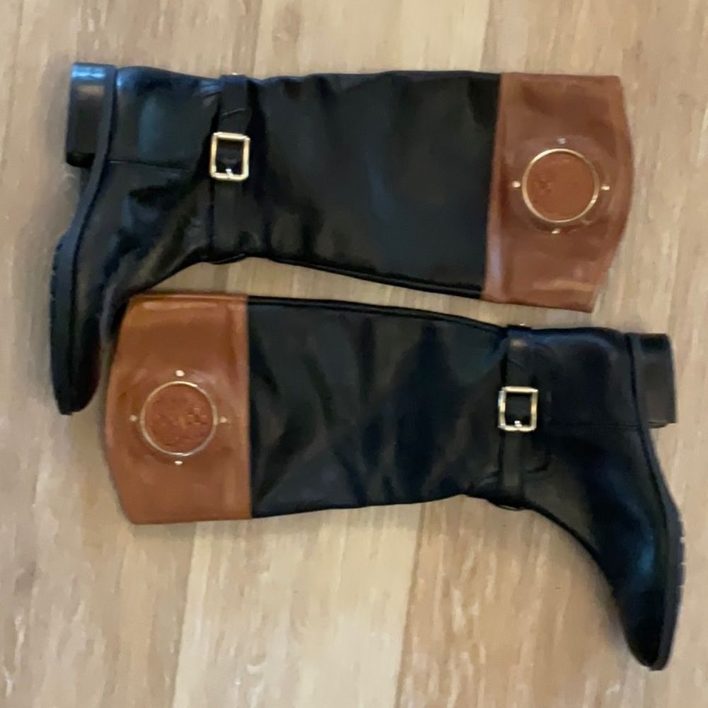 Vince Camuto Black & Brown leather Boots
